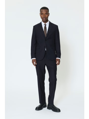 Matinique Blazer MAcharles Gerade Passform in Navy Pinstripe