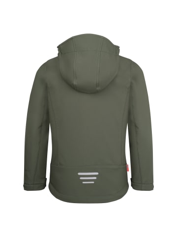 Trollkids Softshell-Jacke "Oslofjord" in Efeugrün/Mittelblau