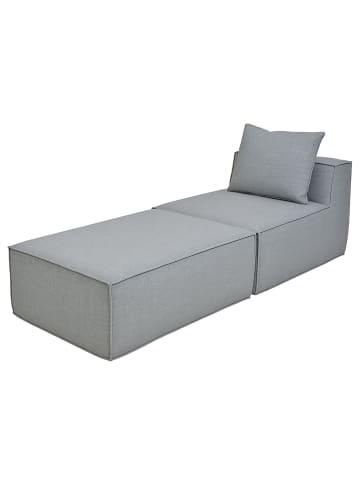 MCW Chaiselongue/Zubehör für Sofa O54 Ottomane 63x75x194cm, Hellgrau