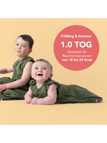 Schlummersack Babyschlafsack, 1.0 TOG in Grün