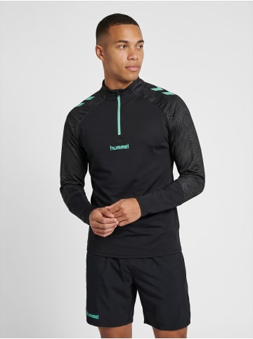 Hummel Halbreißverschluss Jacke Hmlblaze Herren in BLACK/POOL BLUE