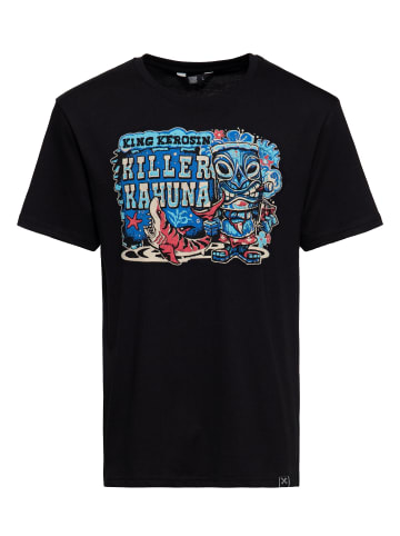 King Kerosin King Kerosin Print T-Shirt Killer Kahuna in schwarz