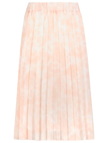 Sublevel Plissierter Midirock mit Batikmuster in Rosa-2
