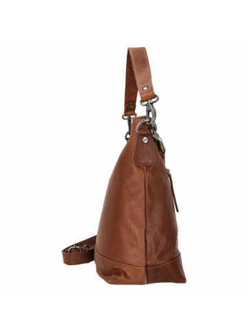The Chesterfield Brand Amelia - Schultertasche Leder 32 cm (black) in cognac
