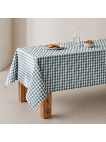 Tischdecke „Vichy“ in Aquamarin