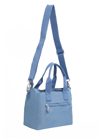 Mindesa Damen Umhängetasche in Blau Grau