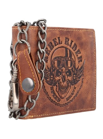 Greenburry Rebel Rider Biker Geldbörse Leder 13 cm brown