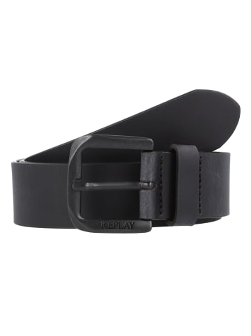 Replay Gürtel Leder in black