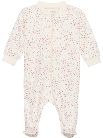 Fixoni Kinder Schlafanzug "Nightsuit w.zipper a. foot" in Rosa
