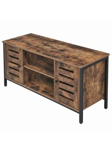 VASAGLE TV-Schrank Hanis in Vintagebraun-Schwarz - (B)40 x (H)50 x (T)110 cm