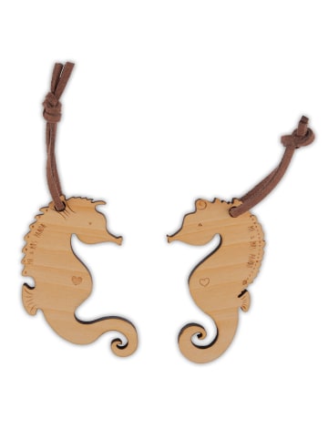 Mr. & Mrs. Panda Schlüsselanhänger Seepferdchen verliebt ohne Sp... in Braun