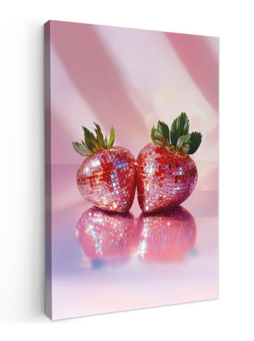 MuchoWow Leinwand Bilder Pink