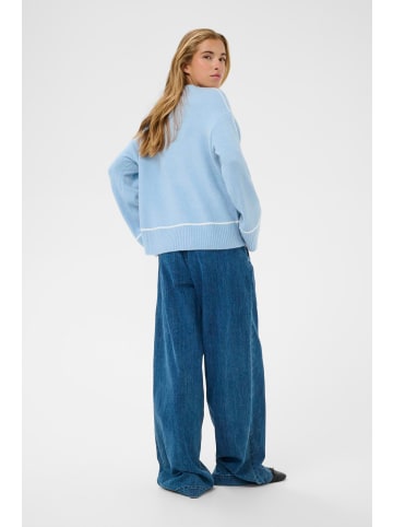 Kaffe Strickpullover KAjinie Loose fit in Powder Blue Melange