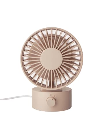 Butlers Mini-Ventilator mit USB-Anschluss AIR WAVE in Rosa