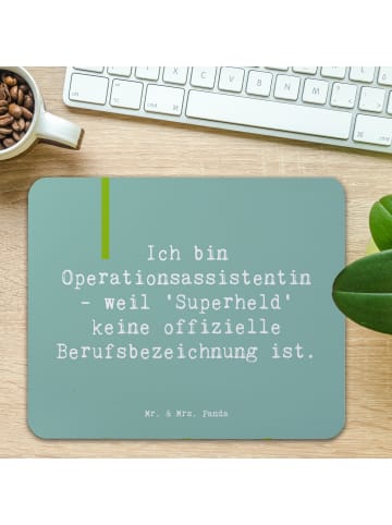 Mr. & Mrs. Panda Mousepad Spruch Operationsassistentin Heldin mi... in Meeresbrise