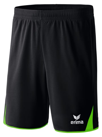 erima Classic 5-C Shorts in schwarz/green
