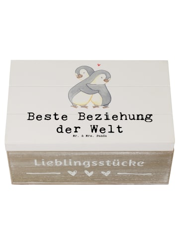 Mr. & Mrs. Panda Geschenkbox Pinguin Beste Beziehung der Welt mi... in Weiß