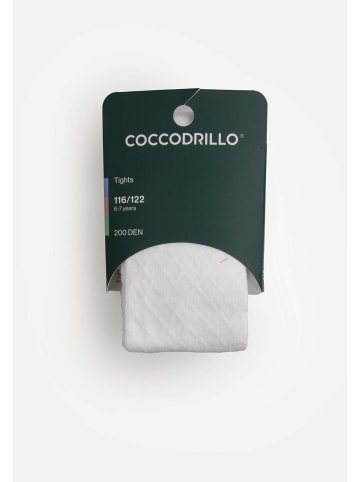 Coccodrillo Mädchenstrumpfhosen in weiß