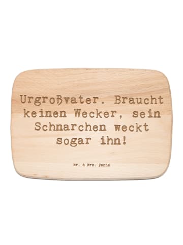 Mr. & Mrs. Panda Schneidebrett Holz Spruch Urgroßvater Schnarche... in Transparent