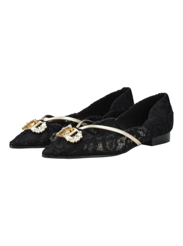 Liu Jo Ballerinas in Schwarz/Gold