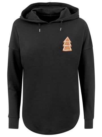 F4NT4STIC Oversized Hoodie Gingerbread Lebkuchen Tree in schwarz