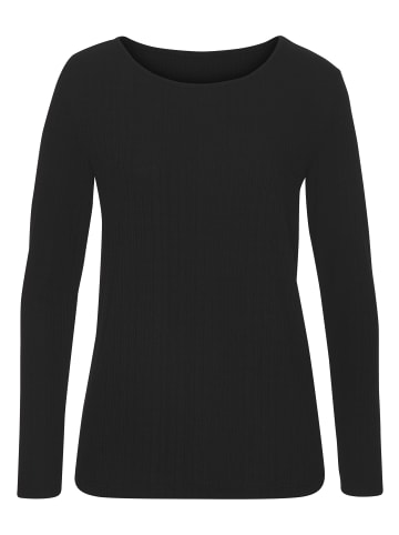 Vivance by Lascana Langarmshirt in schwarz