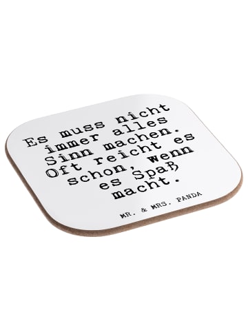 Mr. & Mrs. Panda Untersetzer für Gläser Es muss nicht immer... m... in Weiß