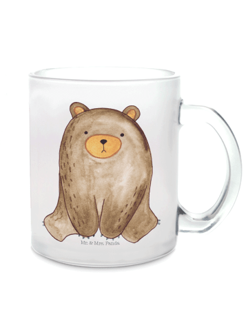 Mr. & Mrs. Panda Kaffeebecher Bär sitzend ohne Spruch in Transparent