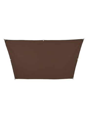 relaxdays Sonnensegel in Braun - 3x4x2x2 m