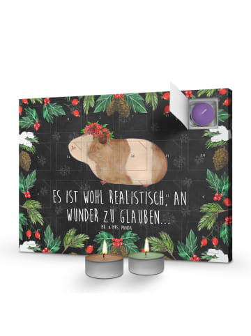 Mr. & Mrs. Panda Duftkerzen Adventskalender Meerschweinchen Weis... in Kreidetafel