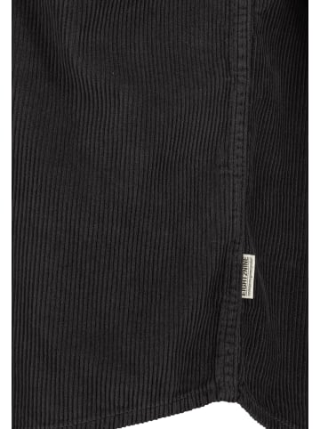 Eight2Nine Langärmliges Button-Down-Hemd mit Brusttasche und Kragen in Dunkelgrau