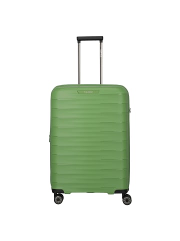 travelite mooby 4 Rollen Trolley M 66 cm mit Dehnfalte in grün