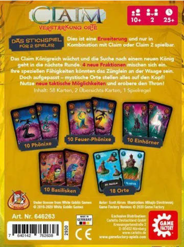 Carletto Game Factory - Claim Verstärkung: Orte