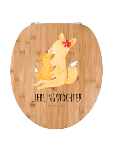 Mr. & Mrs. Panda klo deckel Fuchs Mama mit Spruch in Braun