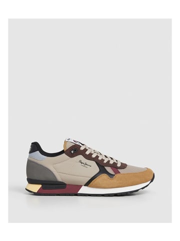 Pepe Jeans Sneakers Brit in 857-Beige/marrón