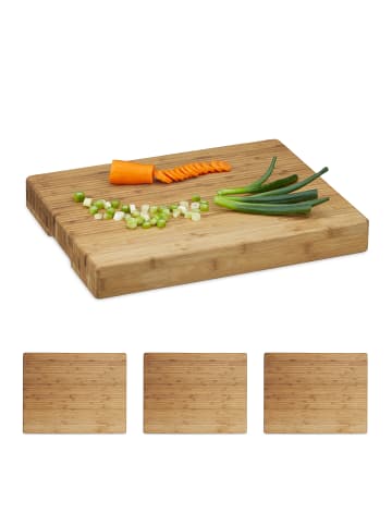 relaxdays 4x Hackbrett in Natur - (L)45 x (B)35 cm