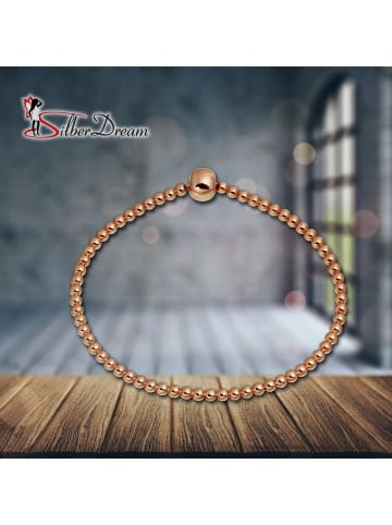 SilberDream 925  Silber vergoldet (Rosé 333) Damen SilberDream Armbänder Kugeln ca. 18cm
