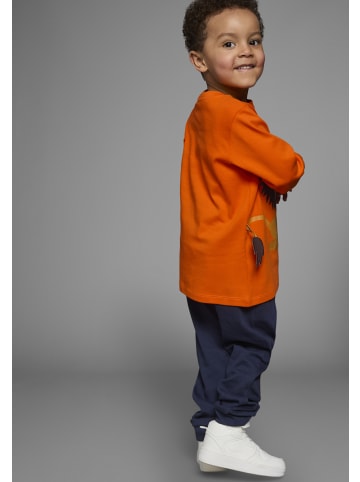 Kidsworld Shirt & Hose in orange, marine