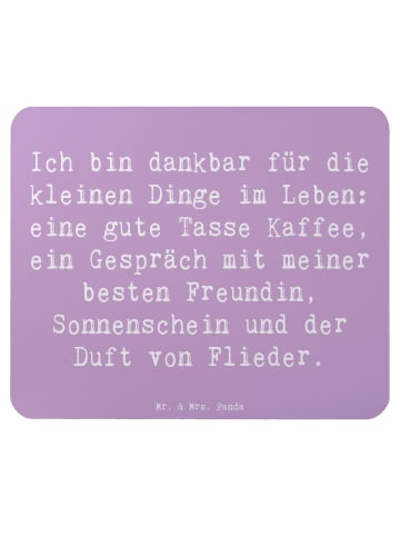 Mr. & Mrs. Panda Mauspad Spruch Dankbarkeit für kleine Dinge mit... in Lavendeltraum