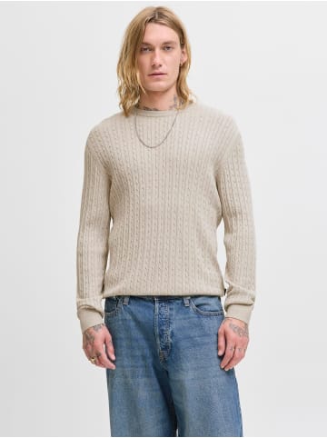 Jack & Jones Strickpullover in Oatmeal