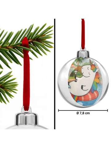 Mr. & Mrs. Panda christbaumkugel Einhorn Blümchentail Design ohne Sp... in Weiß