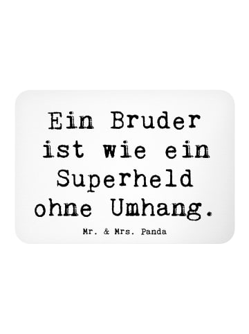 Mr. & Mrs. Panda Magnet Spruch Bruder Superheld mit Spruch in Weiß