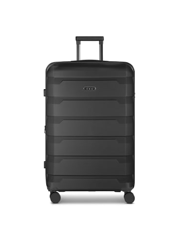 D&N South Dakota 4 Rollen Trolley L 76 cm mit Dehnfalte in black