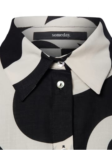 Someday Bluse Zirveli in schwarz ecru