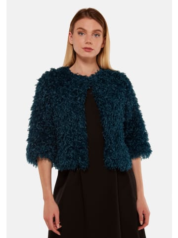 TOOCHE Jacke "Feder Frou-Frou" in petrol