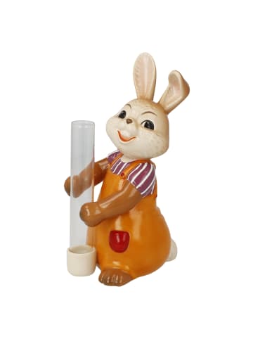 Goebel Figur " Hase mit Vase Blütentraum " in Bunt