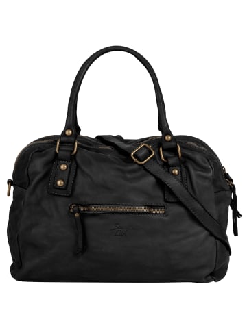 Samantha Look Shopper echt Leder in schwarz
