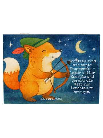 Mr. & Mrs. Panda schachtel Schütze Astrologie Design mit Spruch in Weiß