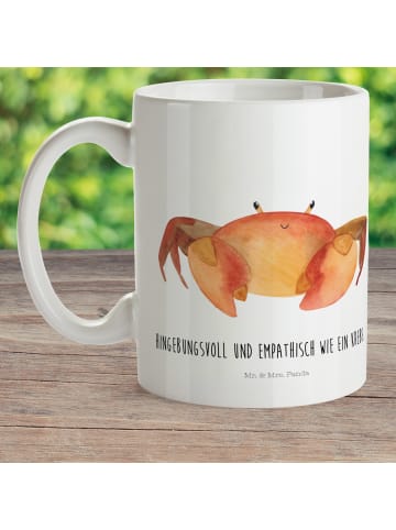 Mr. & Mrs. Panda Tasse Sternzeichen Krebs mit Spruch in Weiß