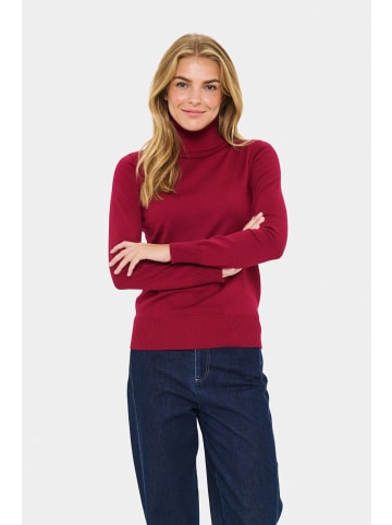 SAINT TROPEZ Rollkragen J2046, Classic fit in Anemone